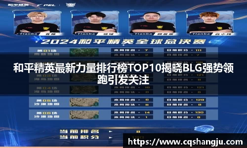 和平精英最新力量排行榜TOP10揭晓BLG强势领跑引发关注